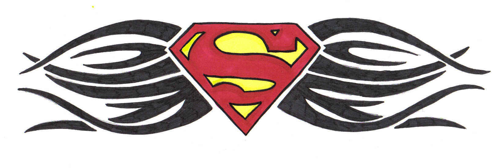 Superman Tribal Design 2 by