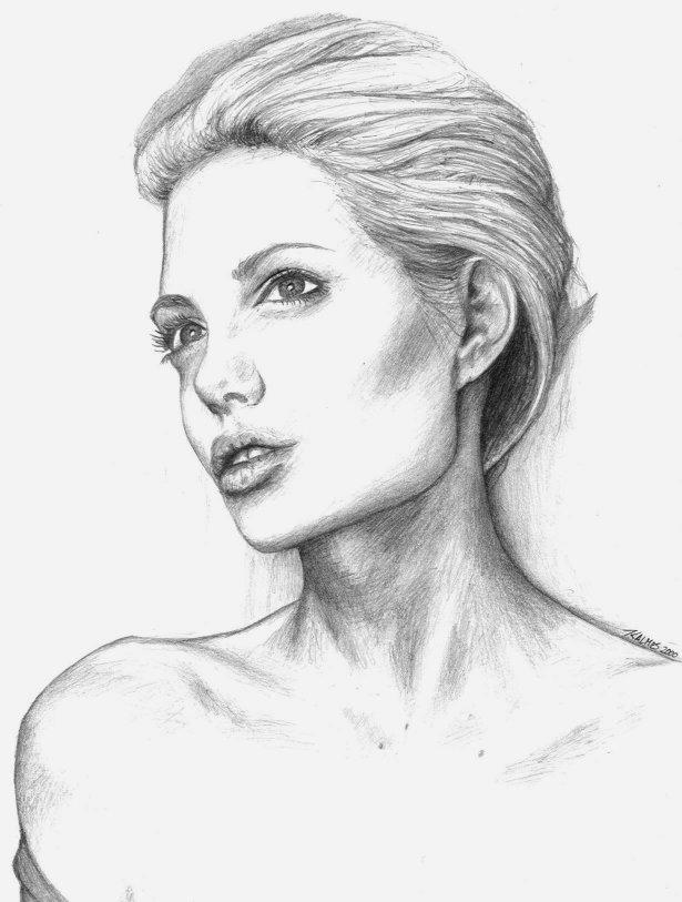 Angelina Jolie by DrawingYouIn on deviantART