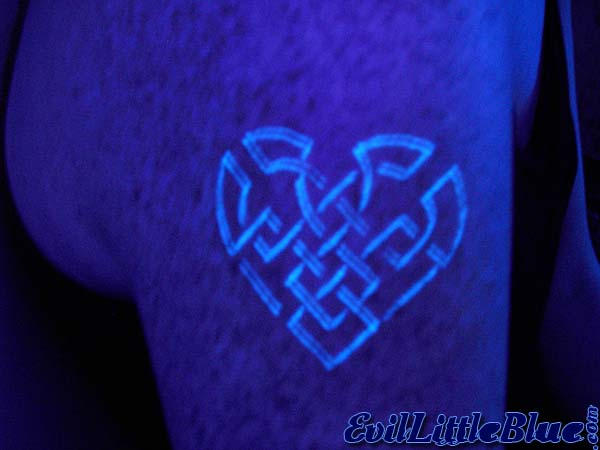 heart tattoos Blacklight Celtic Heart