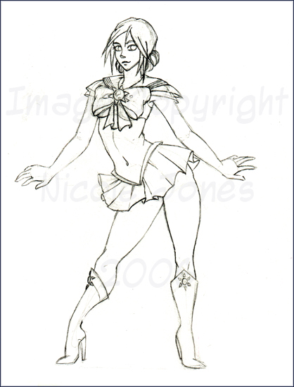 Sailor Sun Sketch by xaxona on deviantART