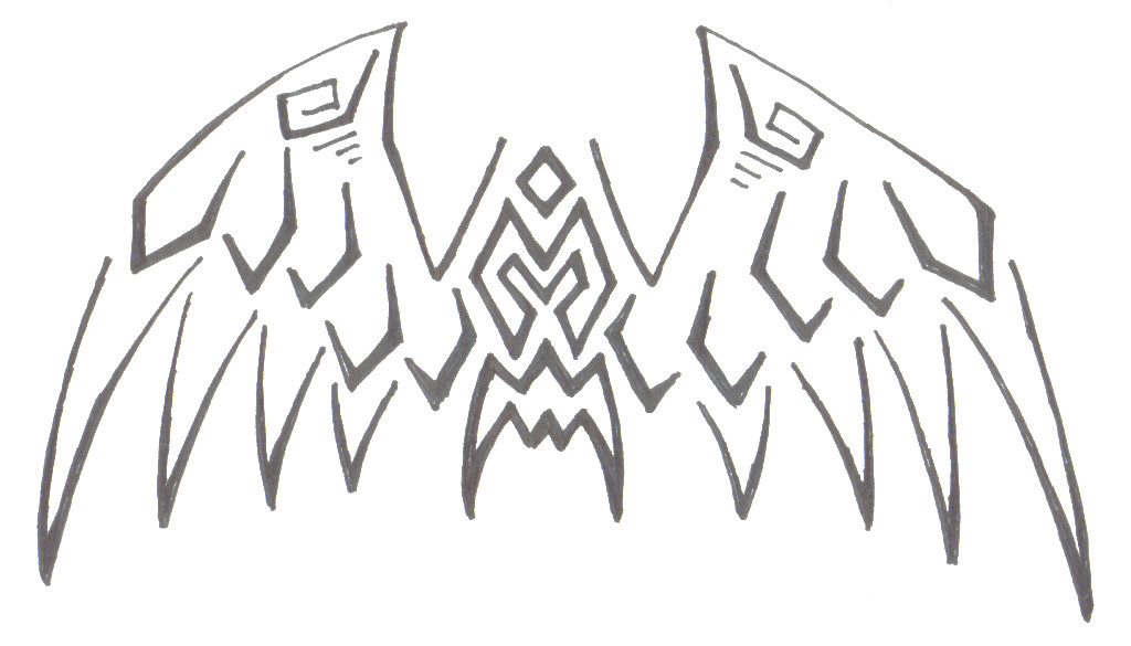 tribal wings japanese rose tattoo designs 