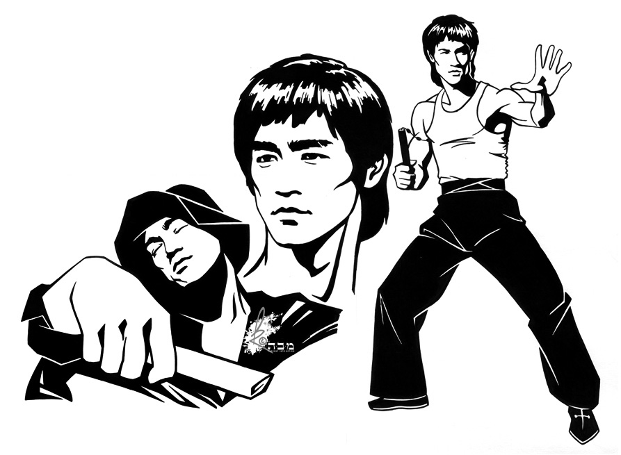 Bruce Lee College Drawing 3