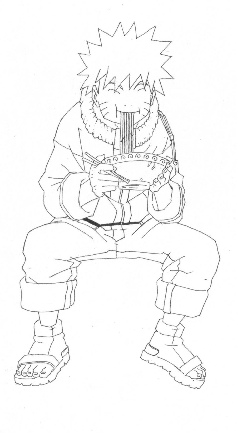 naruto eating ramen coloring pages - photo #21