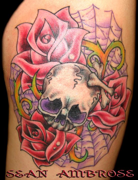 skull baby | Flower Tattoo