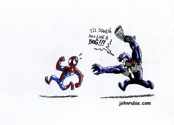 spiderman 3 venom vs spiderman. venom VS spiderman by ~joe1983