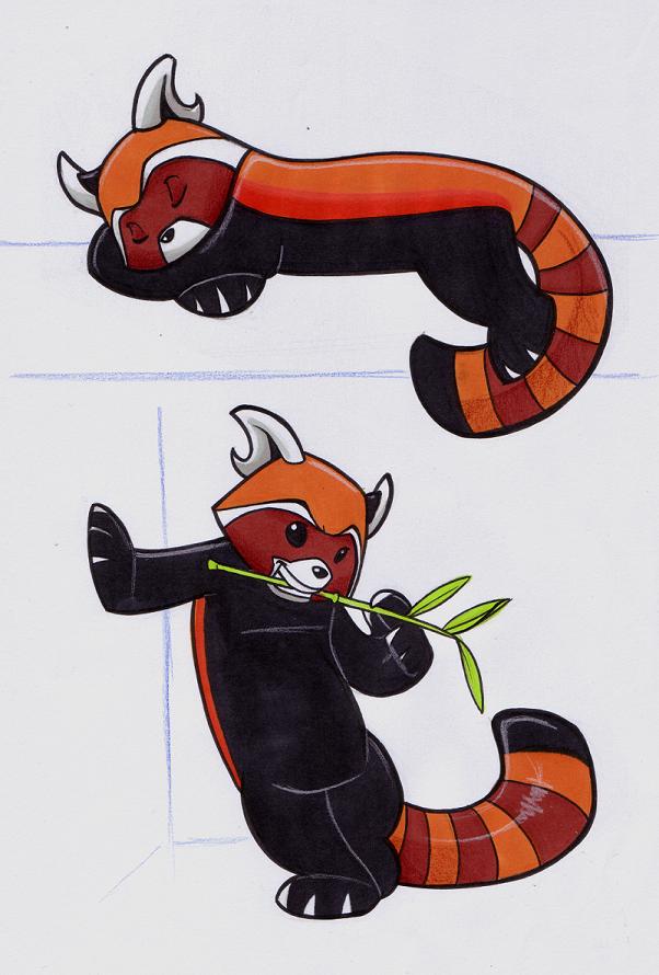 Cute-Red-Panda-Cartoon