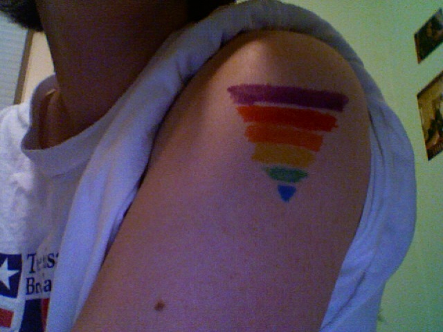 gay pride tattoo design by
