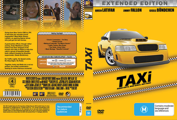 dvd cover design. Taxi DVD Cover Re-design. by