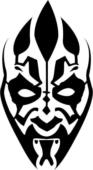 darth maul face coloring pages - photo #31