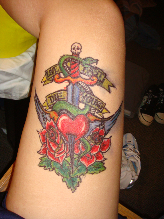 Sharpie Tattoo by circleserratica on deviantART thigh tattoo