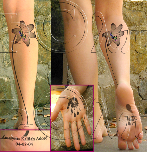 Amaryllis Tattoo | Flower Tattoo