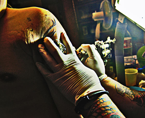 tattoo session