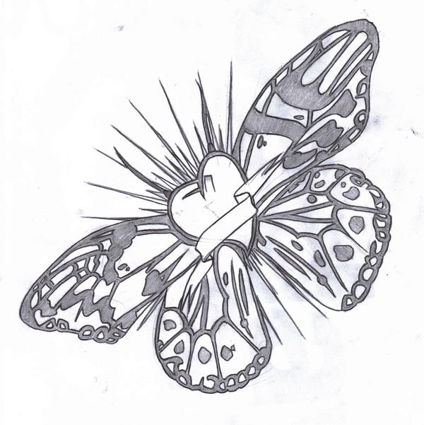 Tattoo Design - Butterfly Love