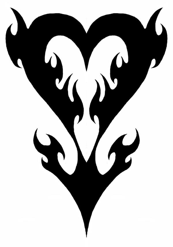 heart tattoos. Flaming Heart