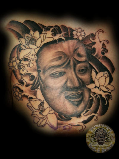 Oni Flower 1 session by 2FaceTattoo on deviantART