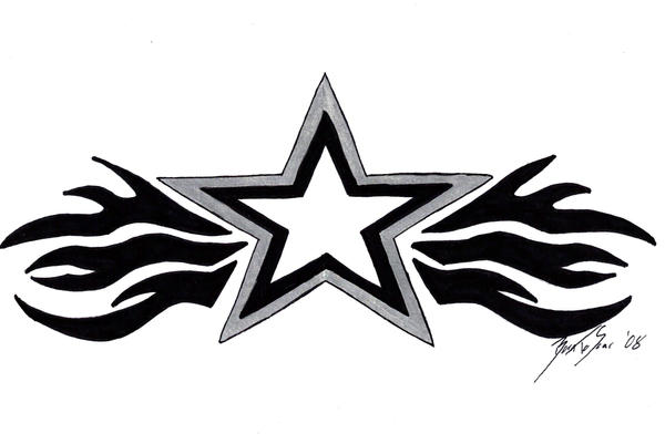 Tribal Star Tattoo by BornToSoar on deviantART