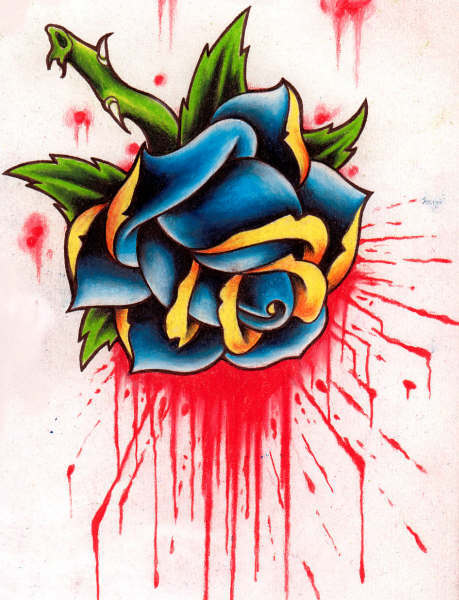 If you chose a red rose for your tattoo, that design should have something 