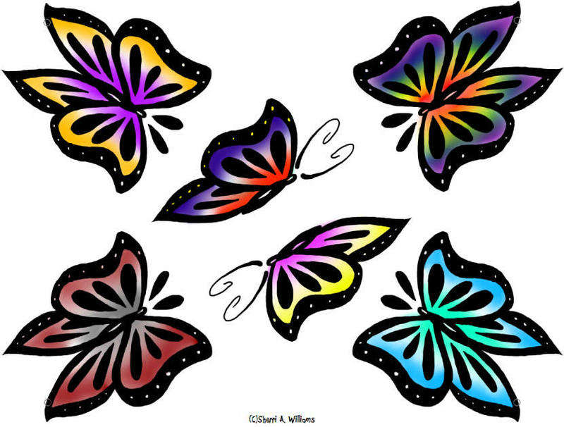 color a butterfly