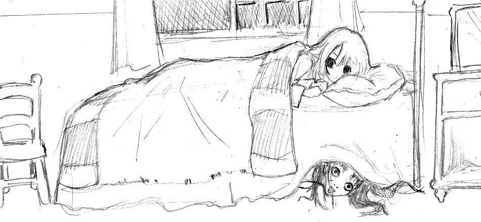 Ghost Under Her Bed by flyingscissors on DeviantArt