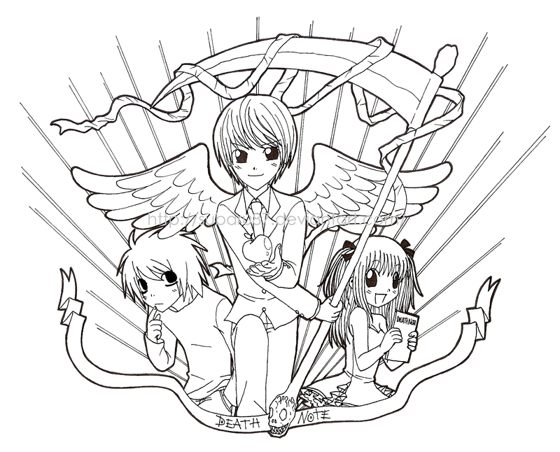 death note coloring pages - photo #8