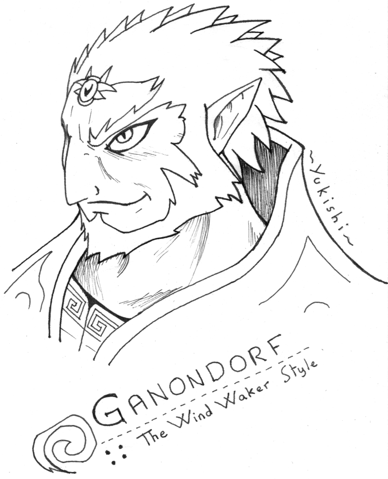 ganondorf coloring pages - photo #20
