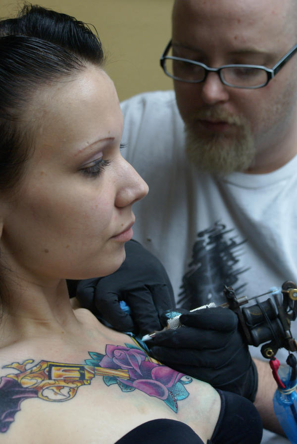 tattoo portrait - chest tattoo