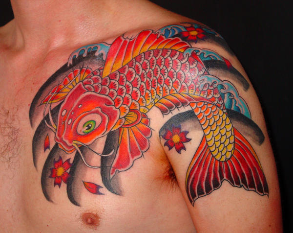 Koi Fish Tattoos, Designs- looks really cute on women’s feet, wrists, and shoulder blades.990
