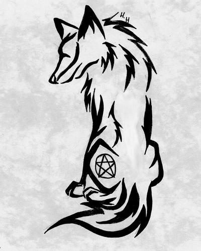 Wiccan Wolf Tattoo by ~Hyuga-Hikari on deviantART