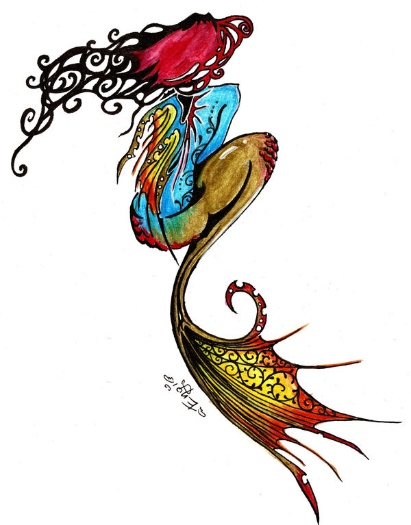 tattoo mermaid by ~engi01 on deviantART