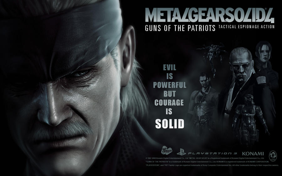 mgs4 wallpapers. MGS4 Wallpaper 1 by ~Poser96