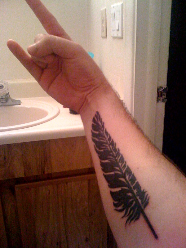 eagle feather tattoo. Eagle Feather Tattoo by ~Soben