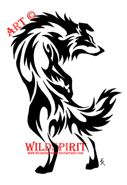 Tribal Border Collie Tattoo by WildSpiritWolf on deviantART