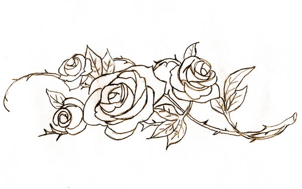 line of roses clipart - photo #11