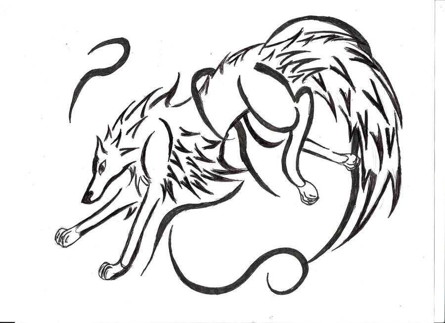 Running Wolf Tatoo by GothWolfGurl13 on deviantART