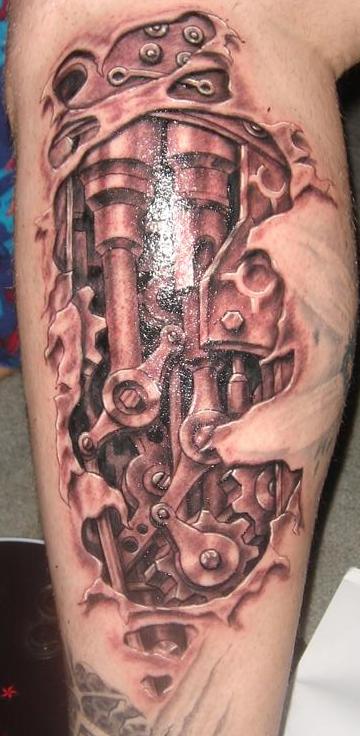 foot tattoos Metal leg Posted by admin