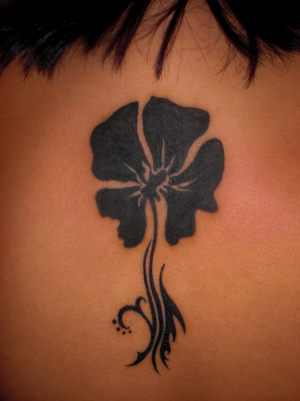 Black flower | Flower Tattoo