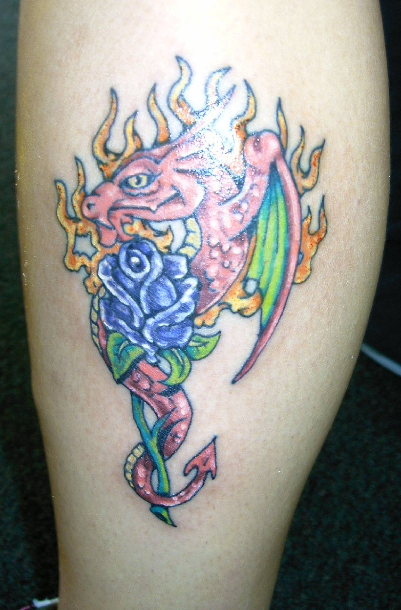 celtic dragon tattoo. The Girl