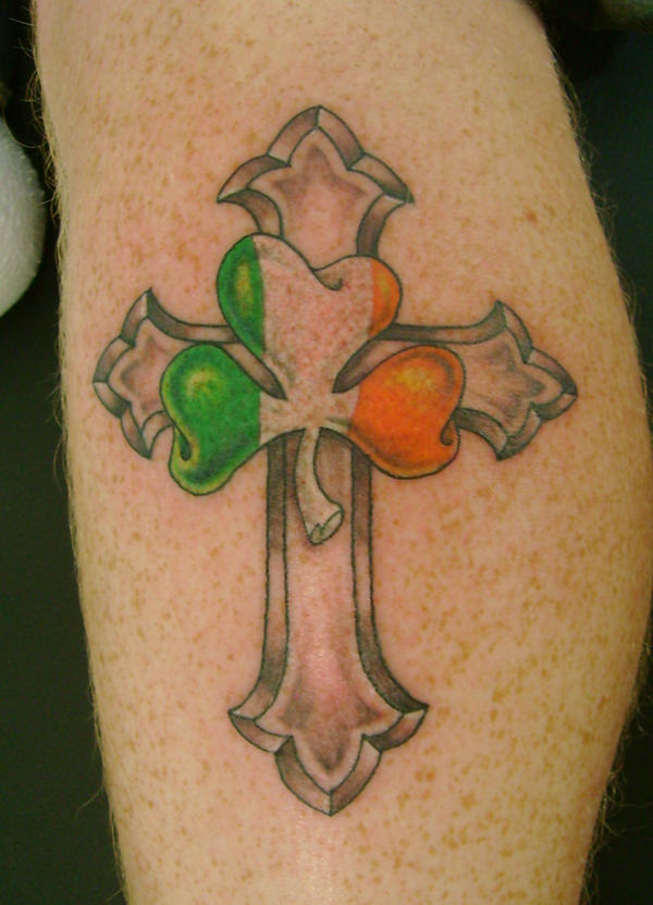 Shamrock and cross tattoo by hellcatmolly on deviantART