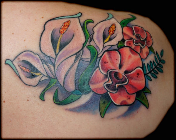 flowers on back | Flower Tattoo