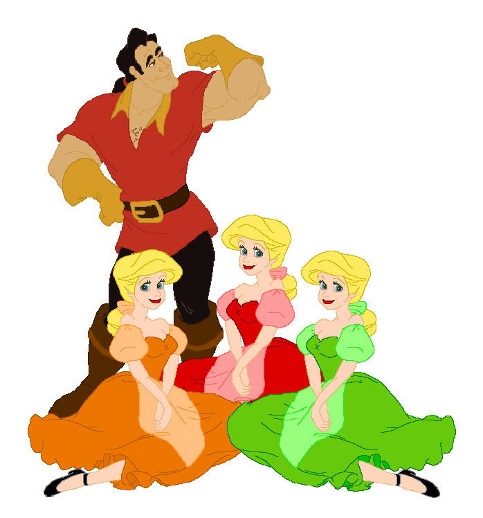 Gaston and the Bimbettes by princERICharming on deviantART