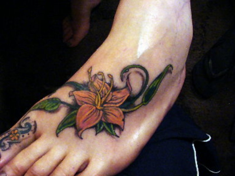 Tattoos on Foot Although foot tattoos are rare they are gaining more and