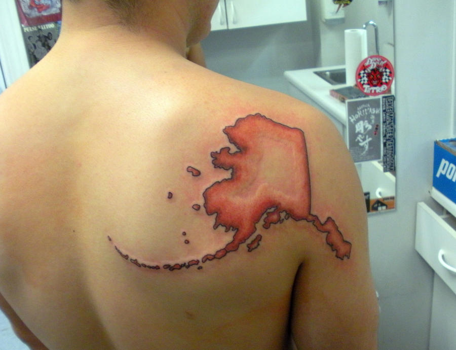 Alaska - shoulder tattoo