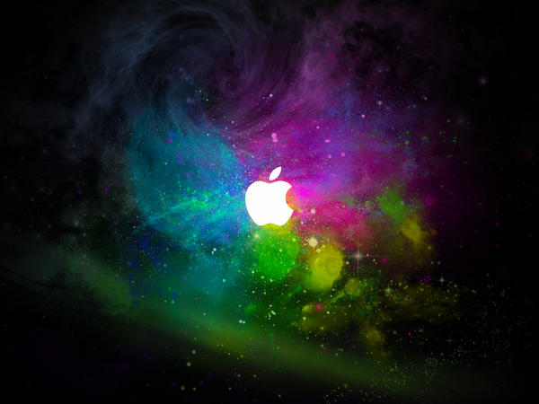 apple wallpaper. Cosmic Apple Wallpaper by