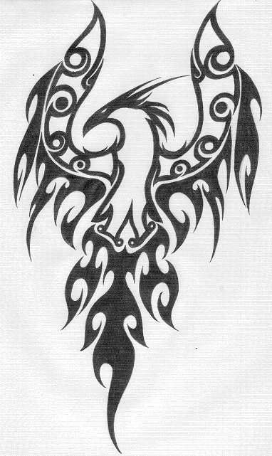 phoenix tattoos Tribal Phoenix at 105 AM 