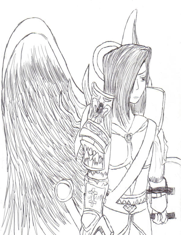 Angel drawing by marltonder on deviantART