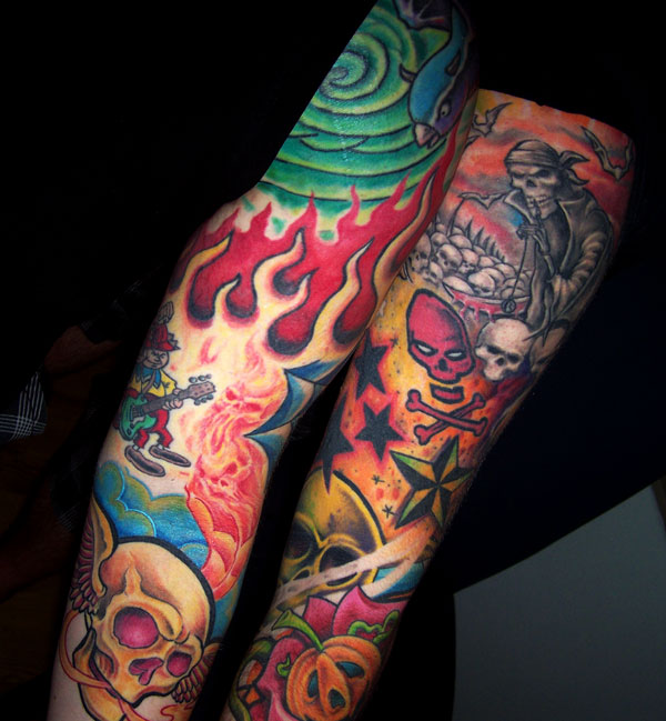  skull tattoos,sugar skull tattoos,day of the dead skull tattoos,Mexican 