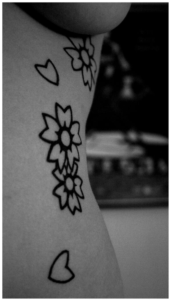 cherry tree tattoos. small cherry tree tattoos.