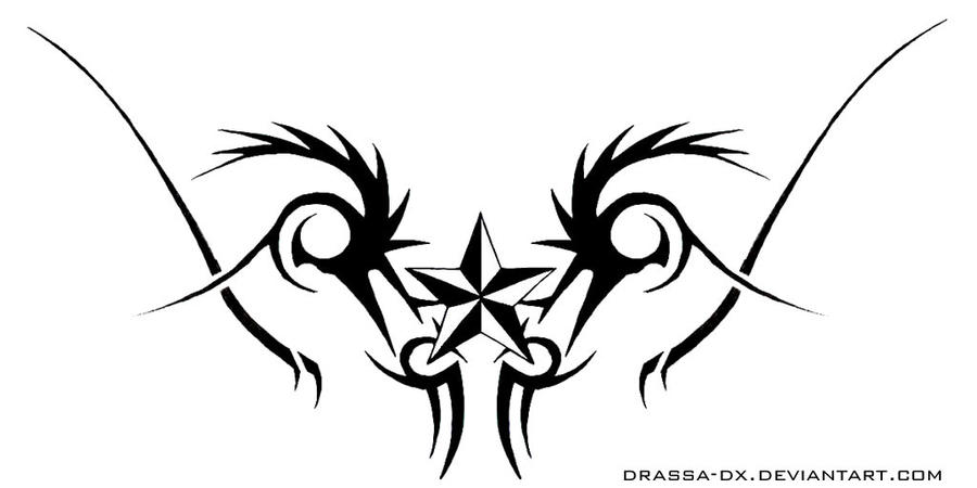 Tribal nD Star by DrassaDX on deviantART tribal star