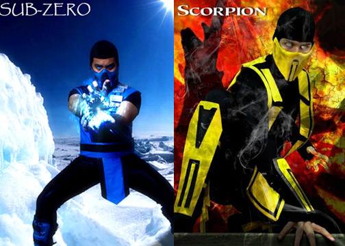 scorpion vs sub zero mortal kombat 9. Mortal Kombat 9 Sub Zero And