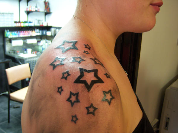 Shoulder Stars - shoulder tattoo